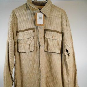 PJ Mark Khaki Corduroy Shirt L CL3380	0520